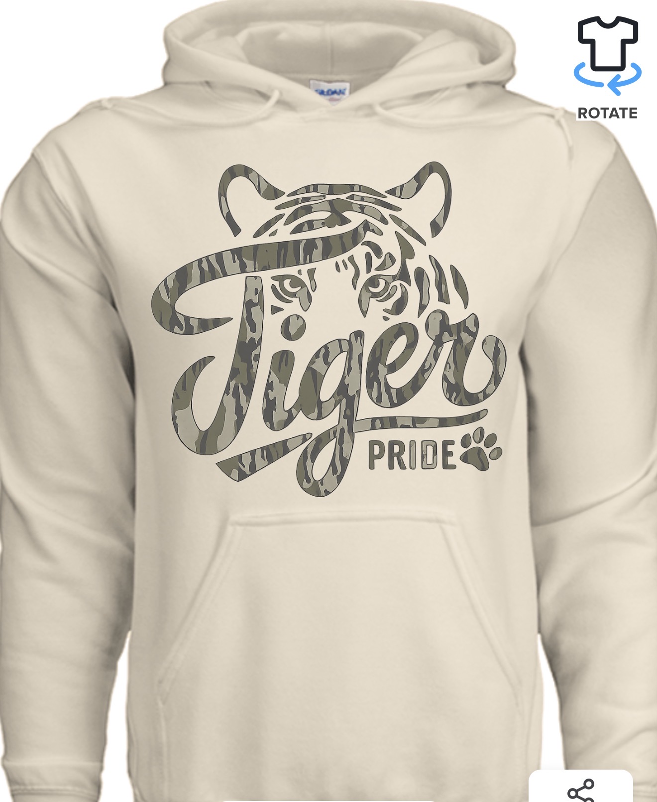 Tiger Pride Camo Hoodie